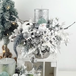 Stroik ośnieżony, biało - srebrny nr 47