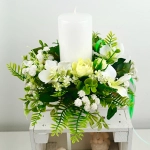 Stroik wielkanocny ze świeczką w gąski nr 13 Stroik wielkanocny ze świeczką w gąski nr 13