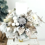 Stroik w kolorze bieli, złota i szampana nr 64 Stroik w kolorze bieli, złota i szampana nr 64