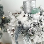 Stroik ośnieżony, biało - srebrny nr 47