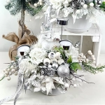 Stroik z jelonkiem biało - srebrny nr 53