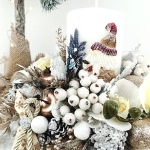 Stroik w kolorze bieli, złota i szampana nr 64 Stroik w kolorze bieli, złota i szampana nr 64