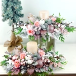 Stroik biało - różowo - srebrny ze skrzatem nr 62 Stroik biało - różowo - srebrny ze skrzatem nr 62