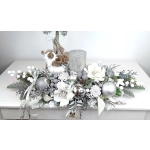 Stroik biało - srebrny z jelonkiem nr 57 Stroik biało - srebrny z jelonkiem nr 57