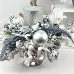 Stroik ośnieżony, biało - srebrny nr 47