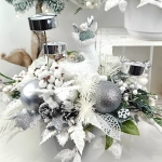 Stroik z jelonkiem biało - srebrny nr 53