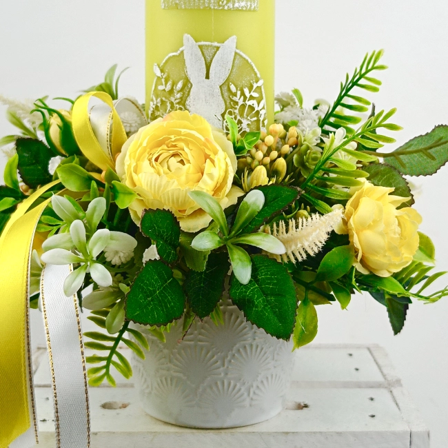 Stroik wielkanocny ze świeczką nr 12