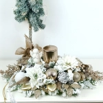 Stroik w kolorze bieli, złota i szampana nr 50