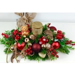 Stroik złoto - czerwony z misiem nr 52