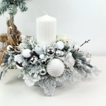 Stroik biało - srebrny nr 40