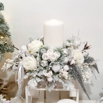 Stroik biało - srebrny nr 40