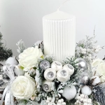 Stroik biało - srebrny nr 40