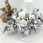 Stroik biało - srebrny nr 40