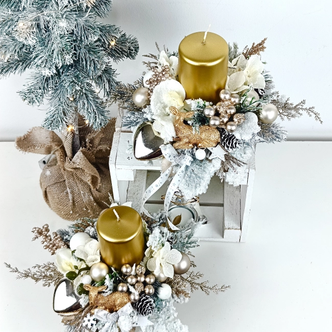 Stroik złoto - biały nr 48