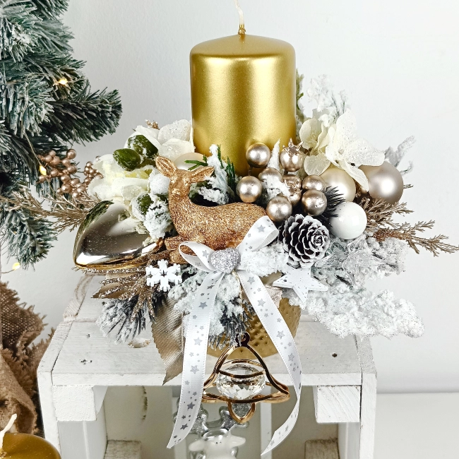 Stroik złoto - biały nr 48