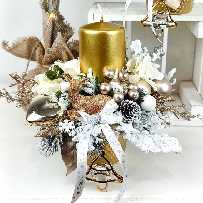 Stroik złoto - biały nr 48