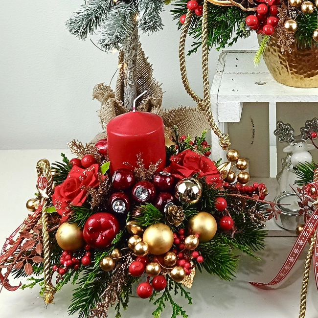 Stroik czerwono - złoty nr 45